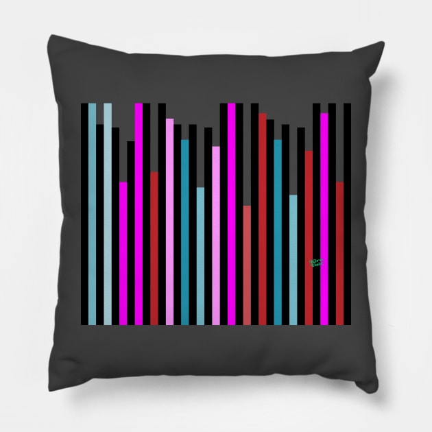 POP SCREEN TEST 1 Pillow by Kirovair