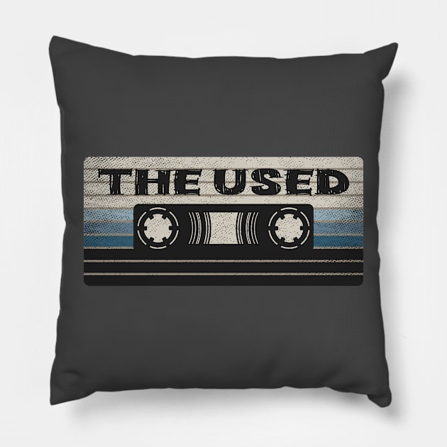 The Used Mix Tape Pillow by getinsideart