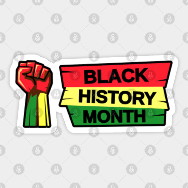 Black History Month tricolor - Black History Month - Sticker