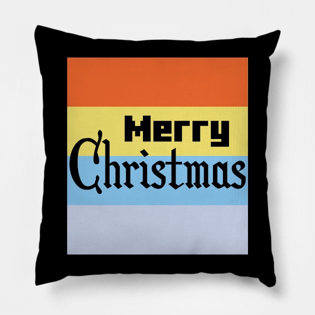 Merry Christmas Fundy Lovers Pillow by EleganceSpace