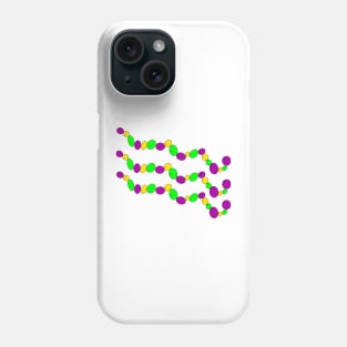 Mardi Gras Bead Design Phone Case