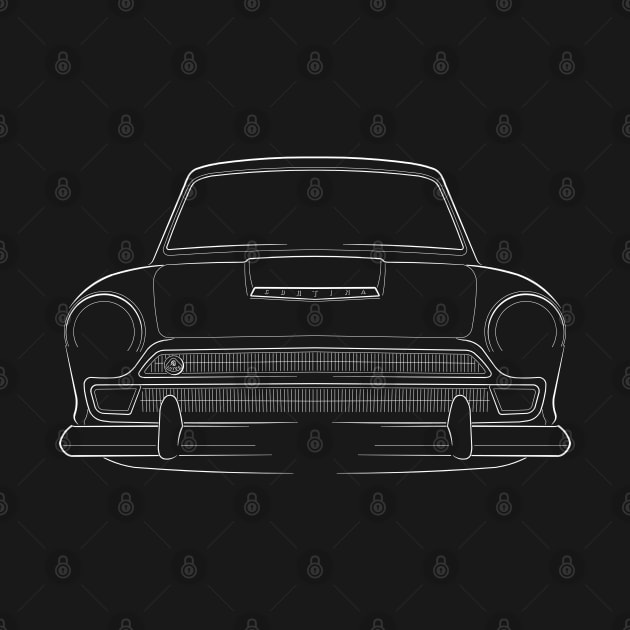 Ford Cortina Lotus Mk1 - front stencil, white by mal_photography