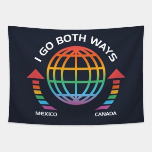 Both Ways (rainbow) Tapestry