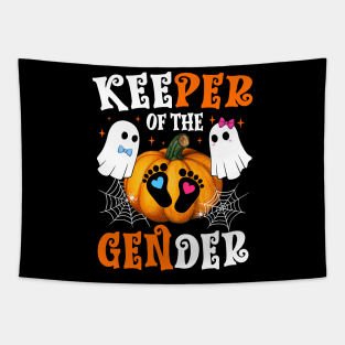 Keeper Of The Gender Reveal Baby Fall Halloween Thanksgiving Tapestry