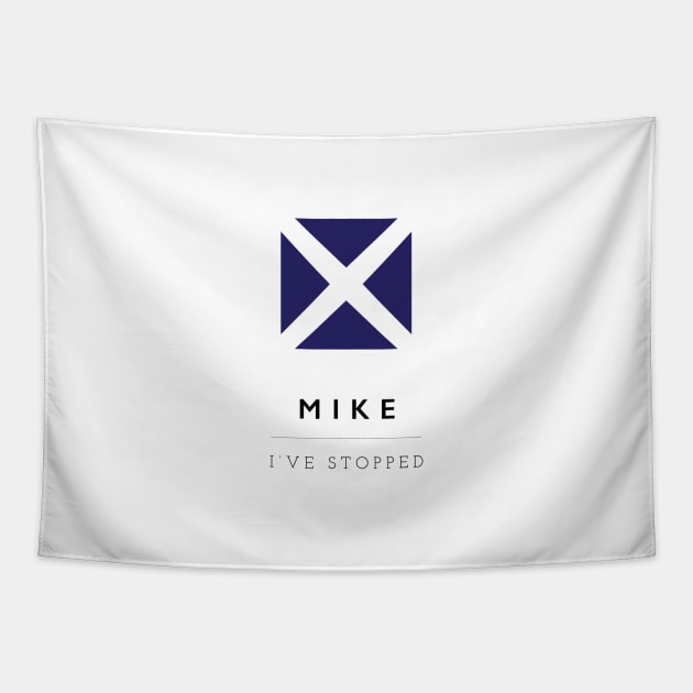 Mike: ICS Flag Semaphore Tapestry by calebfaires