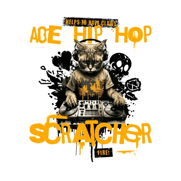 Ace Hip Hop Scratcher by BestWildArt