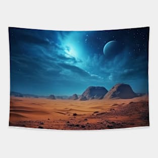 Desert Sand Land Serene Landscape Tapestry