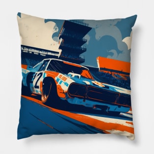 70s Race Car Pillow