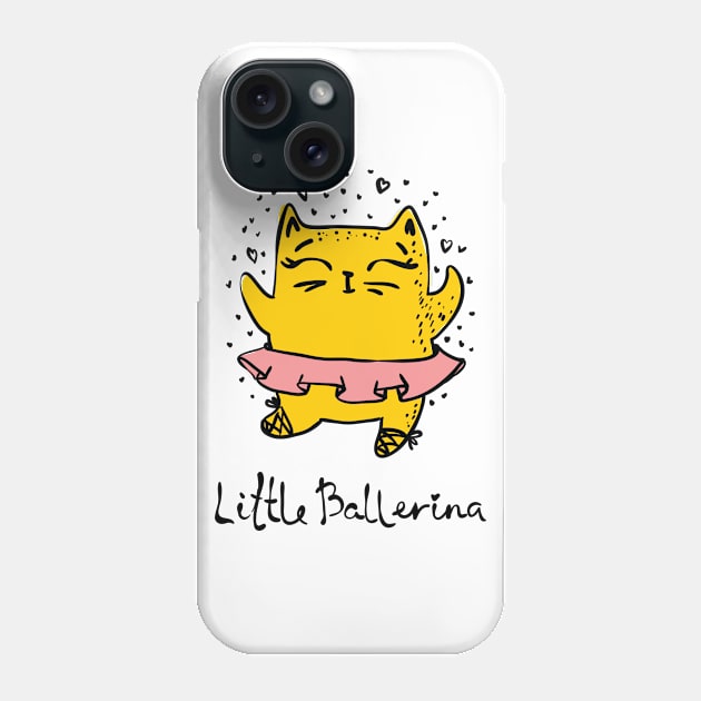 Dancing Cat Phone Case by LaarniGallery