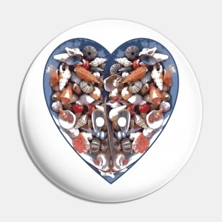 Shell Heart Pin