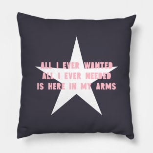 All I Ever Wanted, star, pink Pillow