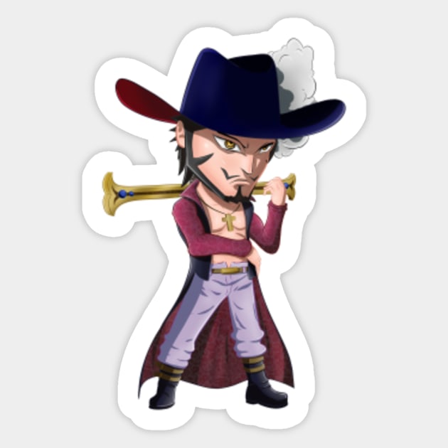 One Piece Dracule Mihawk Logo , One Piece Sticker for Sale by  CREATIVE-ANIME