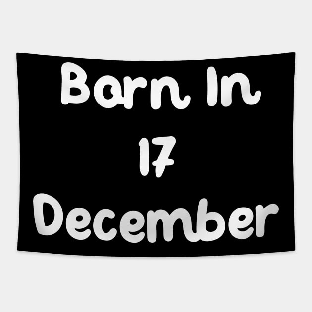 Born In 17 December Tapestry by Fandie