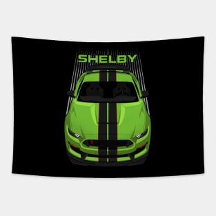 Ford Mustang Shelby GT350R 2015 - 2020 - Grabber Lime - Black Stripes Tapestry