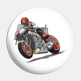 Drawing/Sketching MotoGP Team No 93 Pin