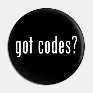 got codes? 90s throwback inspired simple & elegant graphic Pin