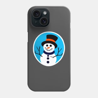 Winter Wonderland Snowman: A Whimsical Design for T-Shirts, Mugs and Stickers Phone Case