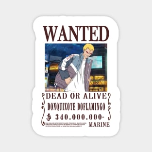 Doflamingo One Piece Wanted Magnet