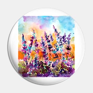 lavender field Pin