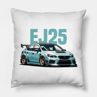 Subaru WRX STI Car Art - Impreza EJ25 Widebody Modified JDM Car Pillow