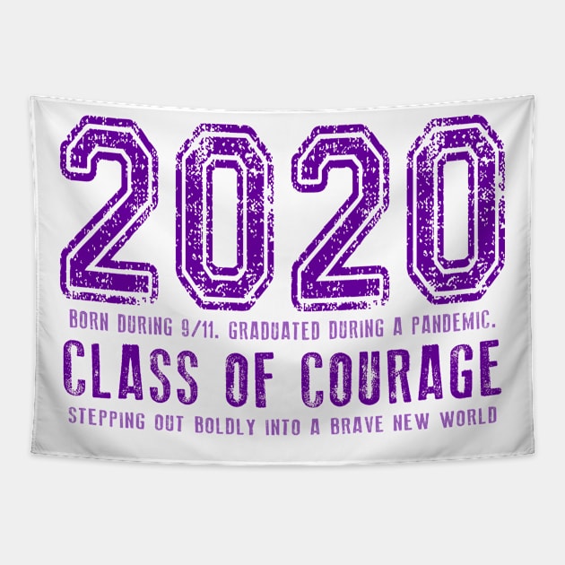 2020 Class of Courage - Purple Tapestry by Jitterfly