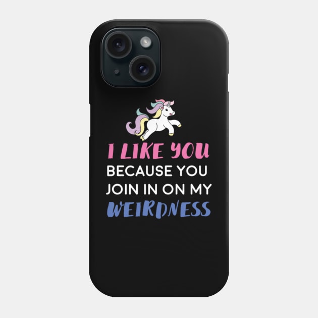 Funny Unicorn quotes Phone Case by Nulian Sanchez