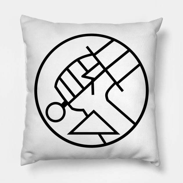 hellboy bprd Pillow by Atzon