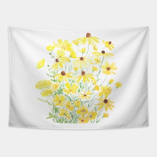 yellow flower field 2020 Tapestry