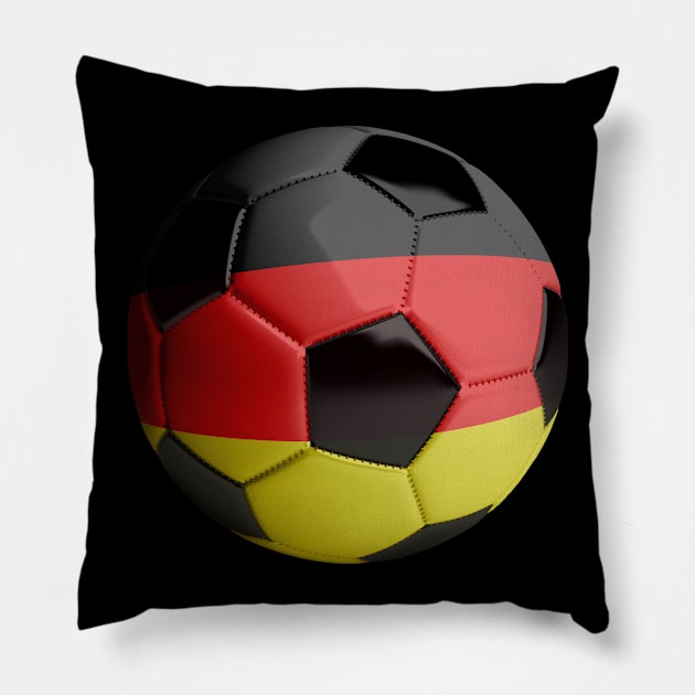 Germany Soccer Ball Pillow by reapolo