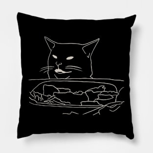 Funny Cat Meme Design for Kitten Owners Pillow