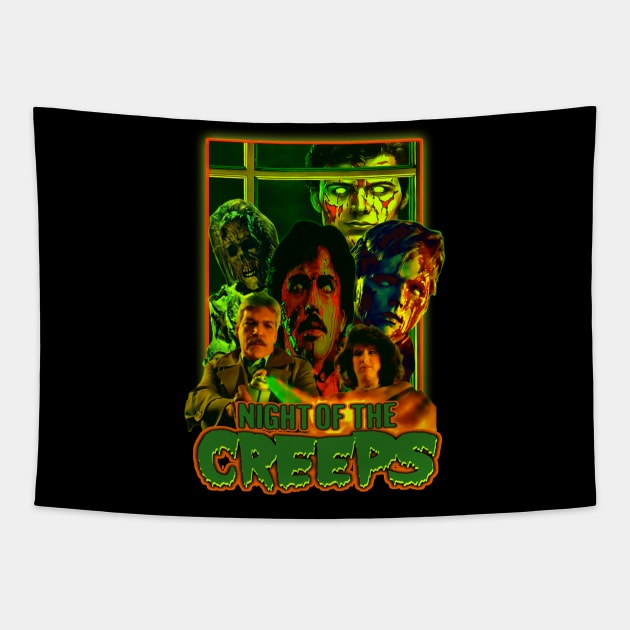 Night Of The Creeps (Version 1) Tapestry by The Dark Vestiary