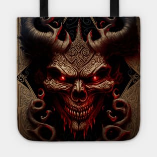 Demon face Tote