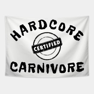 Hardcore Carnivore Funny Meat Eater Tapestry