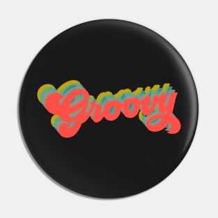 Groovy Retro Pin