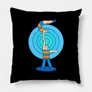 Cartoony pair gymnastic Pillow