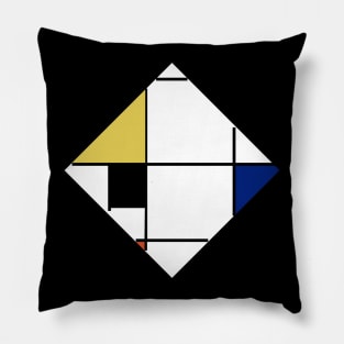 Lozenge Composition with Colors Pillow