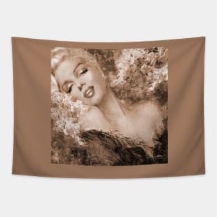 Marilyn Cherry Blossoms Sepia Tapestry