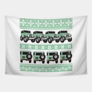 FJ40 Christmas Sweater Spring Green Tapestry