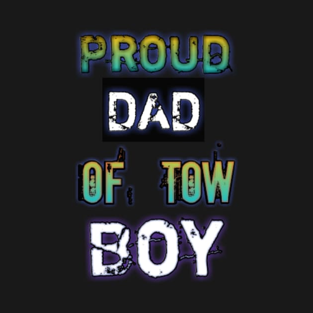 Mens Proud Dad of 2 Two Awesome Boys T Shirt (Father Papa Daddy) shirt father day gift funny by FouadBelbachir46