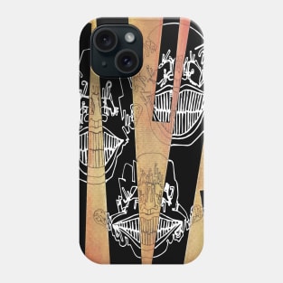 Multiple faces #3 - Psychedelic Ink Drawing with Art Style Phone Case