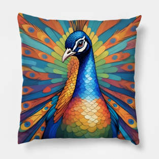 Indian Peafowl Pillow