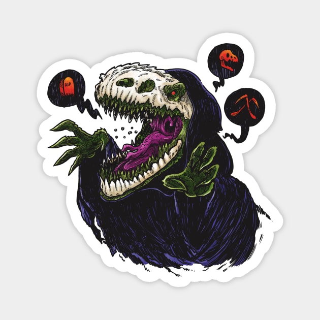 Grim Reapersaur Magnet by nickv47