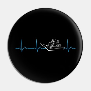 Cruise Heartbeat For Vacationers On A Cruise Pin