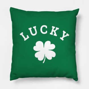 Lucky 4 Leaf Clover Pillow