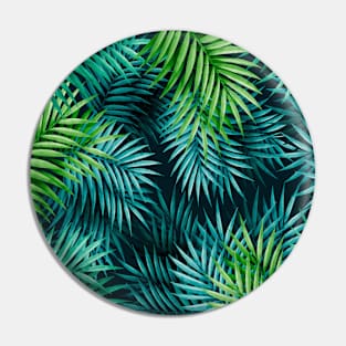 Exotic Palm Leaves Pin