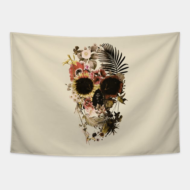 Garden Skull Light Tapestry by aligulec