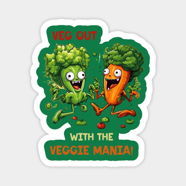 Veg Out with the Veggie Mania Magnet by TeeCraftsGirl