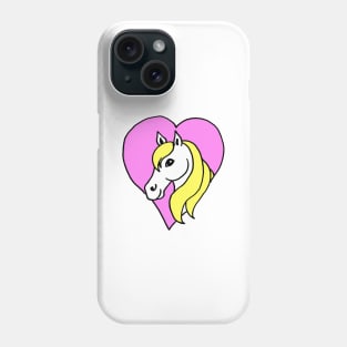 Cartoon Pony in Pink Heart Phone Case