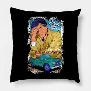 Peering Through Columbo's Lens Crime And Methodical Deduction Pillow