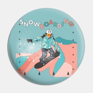 Snowboarding Pin